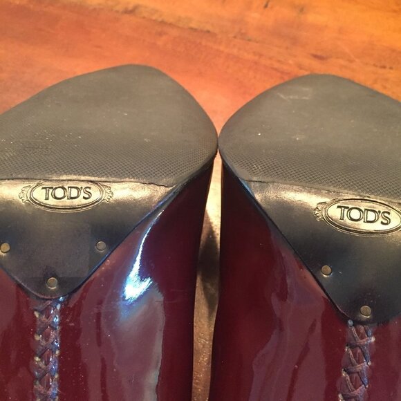 TOD's Super Sexy Patent/Suede Stiletto Heels - Picture 8 of 13